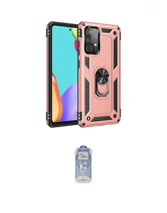 ieg™ Galaxy A23 4G Kılıf Ahenk Klasik Koleksiyonu - Siyah Joko Magic 5D Cam