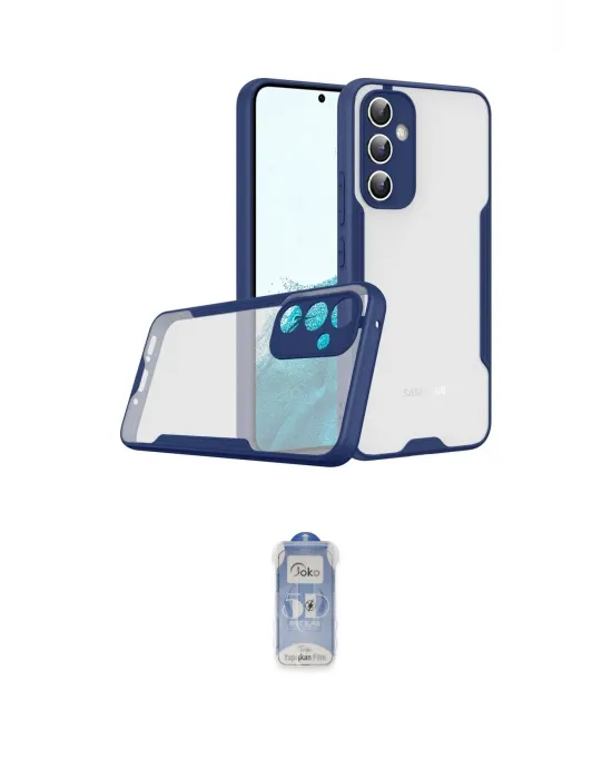 ieg™ Galaxy A24 4G Kılıf Atlas Asil Serisi - Siyah Joko Magic 5D Cam