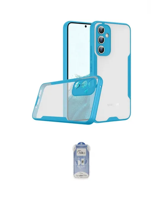 ieg™ Galaxy A24 4G Kılıf Atlas Asil Serisi - Siyah Joko Magic 5D Cam