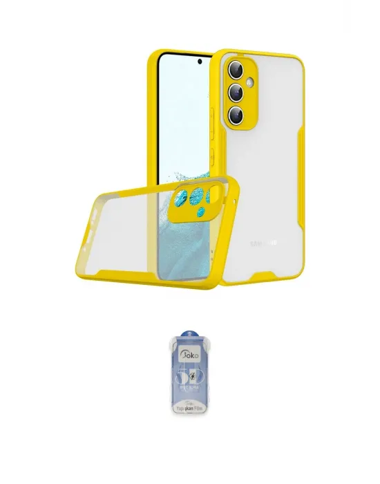 ieg™ Galaxy A24 4G Kılıf Atlas Asil Serisi - Siyah Joko Magic 5D Cam