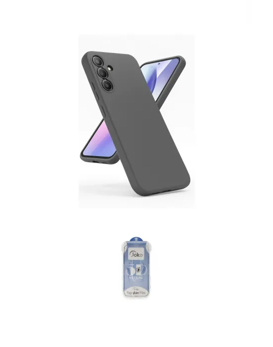 ieg™ Galaxy A24 4G Kılıf Kozmos Yansıma Özel Seri - Siyah Joko Magic 5D Cam