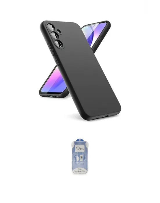 ieg™ Galaxy A24 4G Kılıf Kozmos Yansıma Özel Seri - Siyah Joko Magic 5D Cam