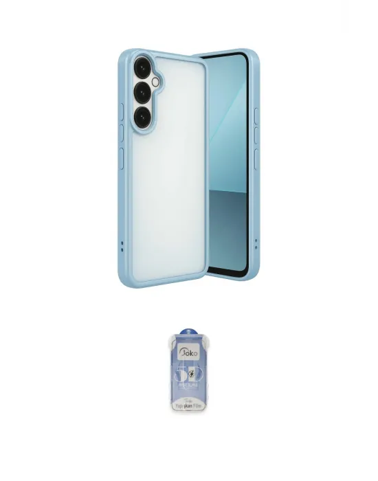 ieg™ Galaxy A24 4G Kılıf Vadi Minimal - Siyah Joko Magic 5D Cam