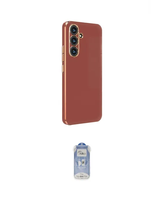 ieg™ Galaxy A24 4G Kılıf Yankı Serisi - Siyah Joko Magic 5D Cam