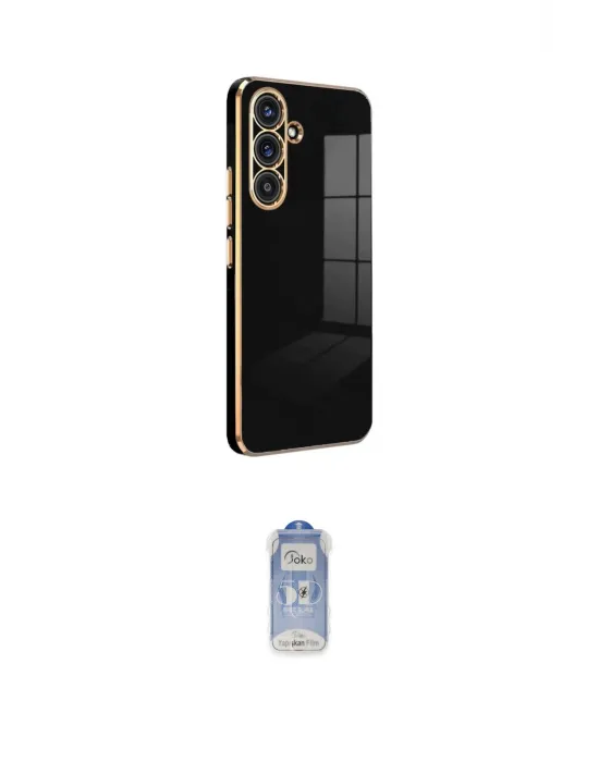 ieg™ Galaxy A24 4G Kılıf Yankı Serisi - Siyah Joko Magic 5D Cam