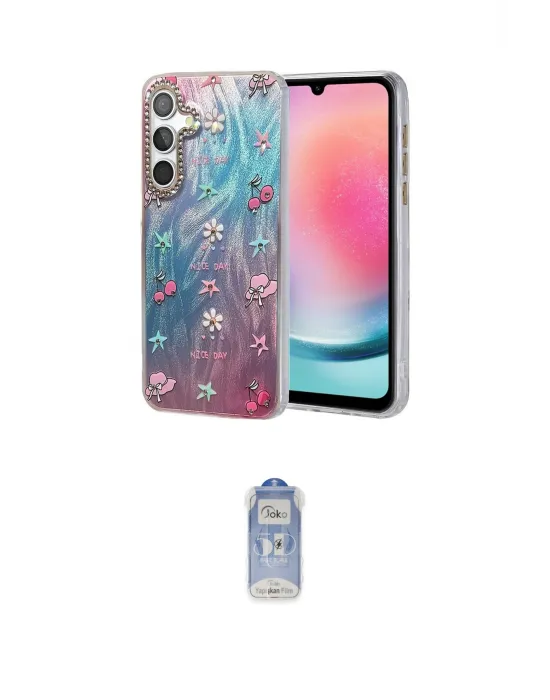 ieg™ Galaxy A24 4G Kılıf Zirve Modern Prime - Siyah Joko Magic 5D Cam