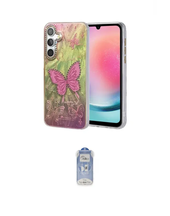 ieg™ Galaxy A24 4G Kılıf Zirve Modern Prime - Siyah Joko Magic 5D Cam