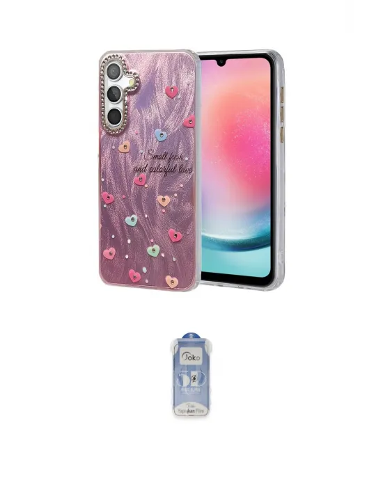 ieg™ Galaxy A24 4G Kılıf Zirve Modern Prime - Siyah Joko Magic 5D Cam