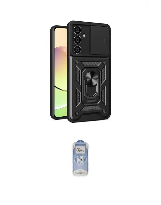 ieg™ Galaxy A25 5G Kılıf Ahenk Klasik - Siyah Joko Magic 5D Cam