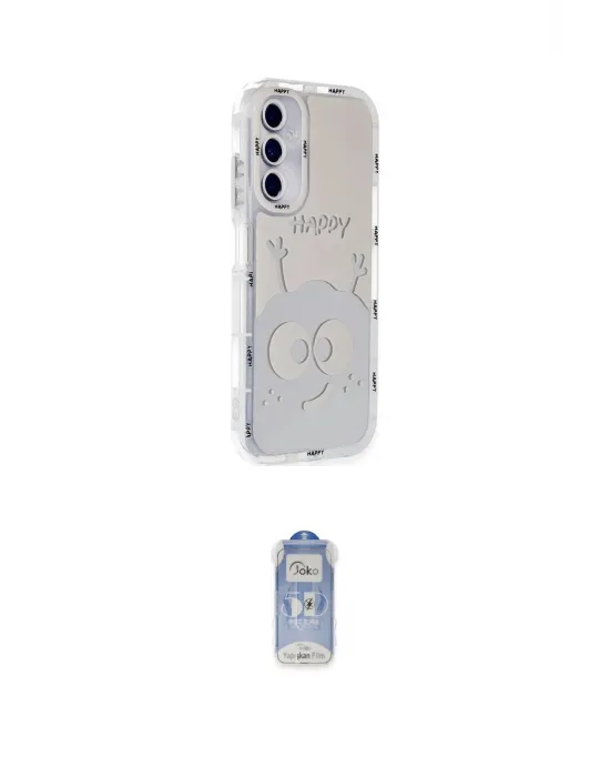 ieg™ Galaxy A25 5G Kılıf Ahenk Modern Serisi - Siyah Joko Magic 5D Cam