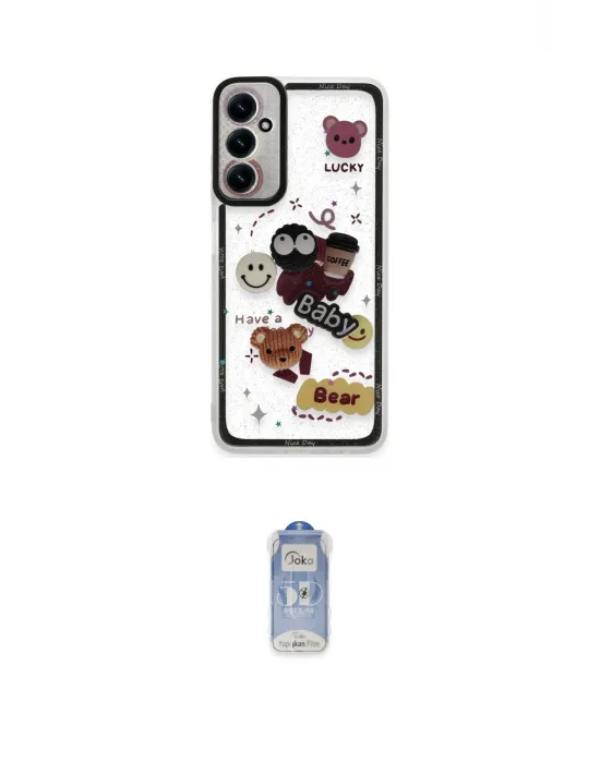 ieg™ Galaxy A25 5G Kılıf Çekirdek Asil - Siyah Joko Magic 5D Cam