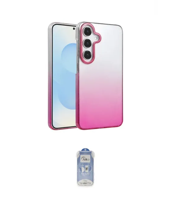 ieg™ Galaxy A25 5G Kılıf Kıvılcım Minimal Özel Seri - Siyah Joko Magic 5D Cam
