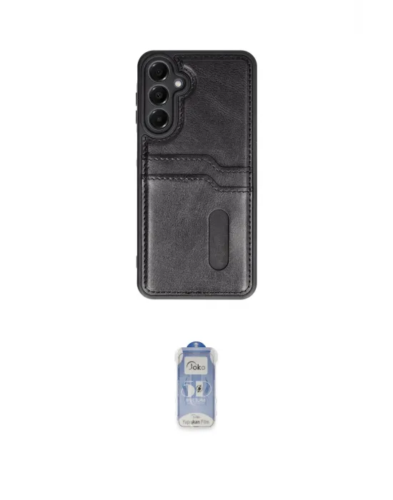 ieg™ Galaxy A25 5G Kılıf Yörünge Işık Serisi - Siyah Joko Magic 5D Cam