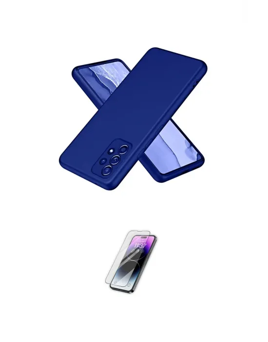ieg™ Galaxy A32 Kılıf Kozmos Yansıma Özel Seri - Şeffaf Pasifik Cam Ekran Koruyucu