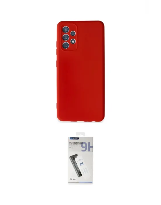 ieg™ Galaxy A32 Kılıf Kozmos Yansıma Özel Seri - Şeffaf Uv Polymer Nano Ekran Koruyucu