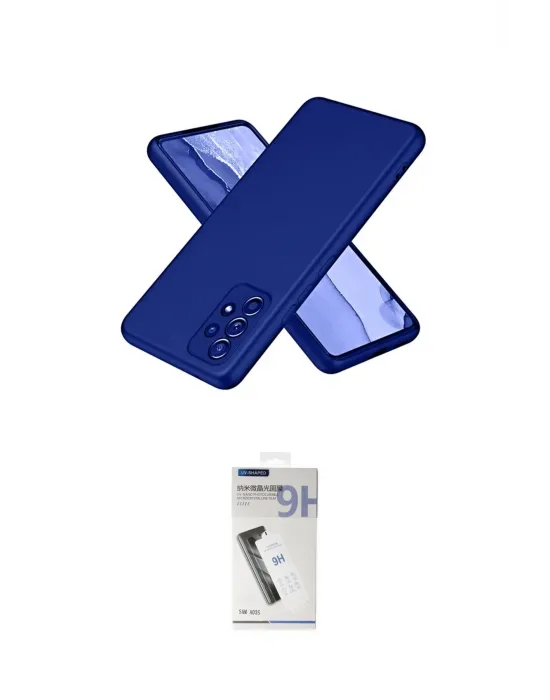 ieg™ Galaxy A32 Kılıf Kozmos Yansıma Özel Seri - Şeffaf Uv Polymer Nano Ekran Koruyucu