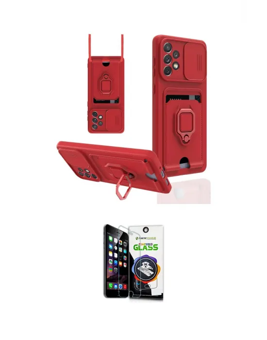 ieg™ Galaxy A33 5G Kılıf Vadi Form Prime - Şeffaf Temperli Cam Ekran Koruyucu