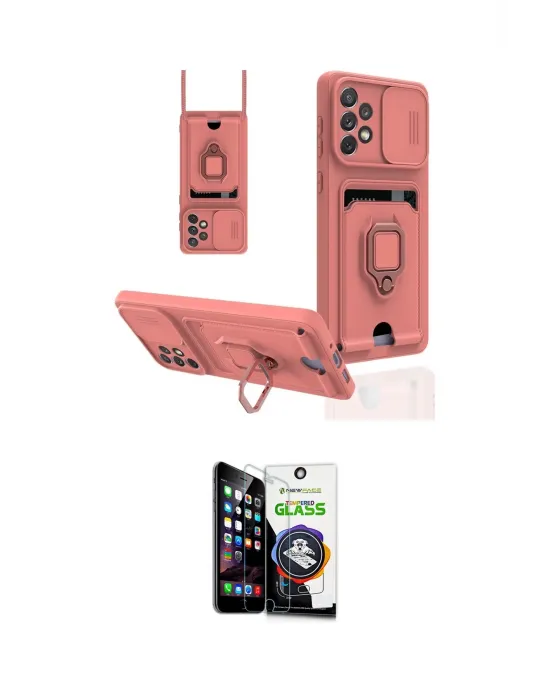 ieg™ Galaxy A33 5G Kılıf Vadi Form Prime - Şeffaf Temperli Cam Ekran Koruyucu