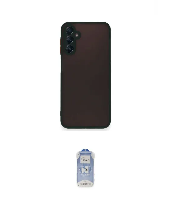 ieg™ Galaxy A35 5G Kılıf Ahenk Çizgi Serisi - Siyah Joko Magic 5D Cam