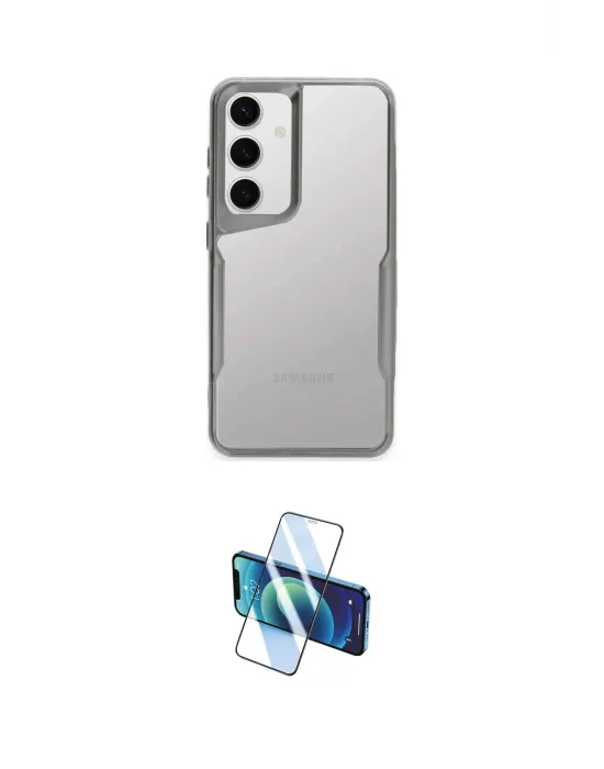 ieg™ Galaxy A35 5G Kılıf Akış Çizgi Koleksiyonu - Siyah 3D Antistatik Seramik Nano Ekran Koruyucu
