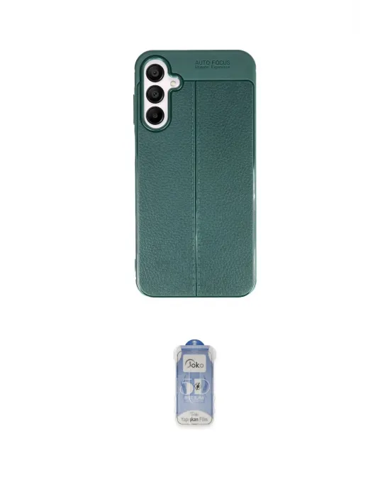 ieg™ Galaxy A35 5G Kılıf Doruk Klasik Özel Seri - Siyah Joko Magic 5D Cam