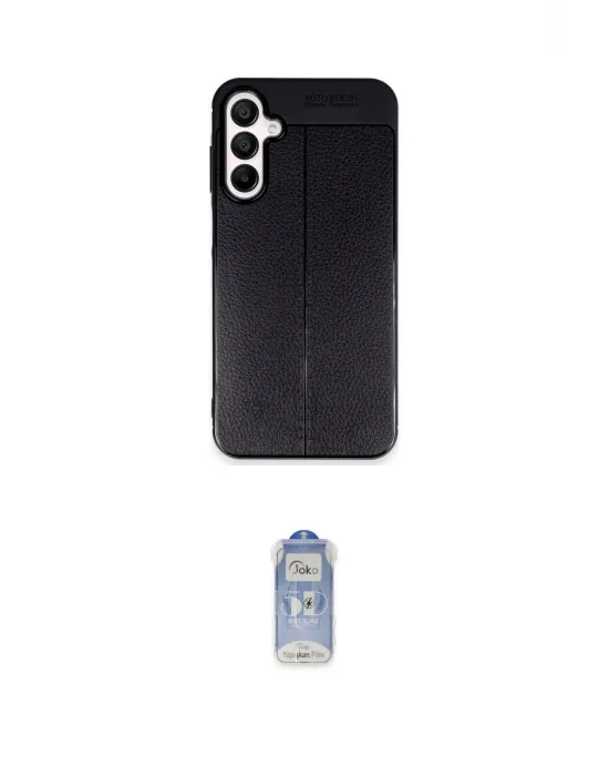 ieg™ Galaxy A35 5G Kılıf Doruk Klasik Özel Seri - Siyah Joko Magic 5D Cam