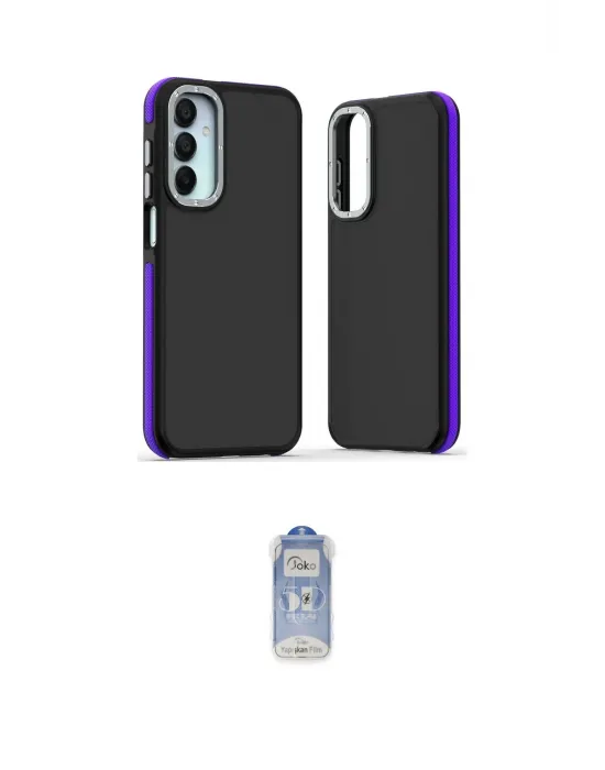 ieg™ Galaxy A35 5G Kılıf Eksen Işık - Siyah Joko Magic 5D Cam