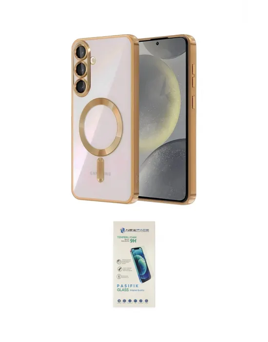 ieg™ Galaxy A37 5G Kılıf Nova Işık Özel Seri - Şeffaf Pasifik Cam Ekran Koruyucu
