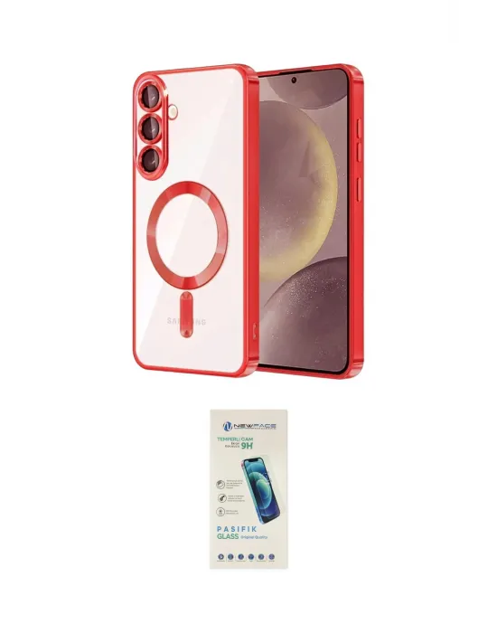 ieg™ Galaxy A37 5G Kılıf Nova Işık Özel Seri - Şeffaf Pasifik Cam Ekran Koruyucu