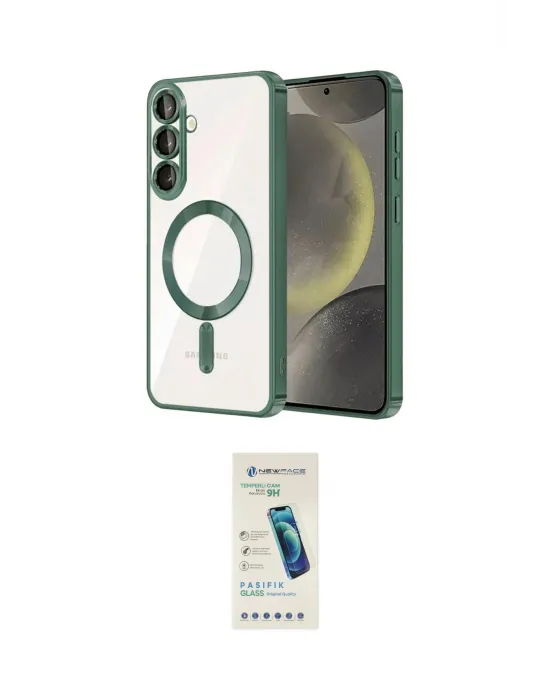 ieg™ Galaxy A37 5G Kılıf Nova Işık Özel Seri - Şeffaf Pasifik Cam Ekran Koruyucu