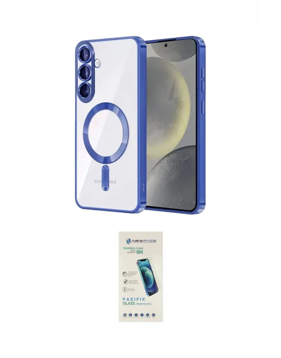 ieg™ Galaxy A37 5G Kılıf Nova Işık Özel Seri - Şeffaf Pasifik Cam Ekran Koruyucu