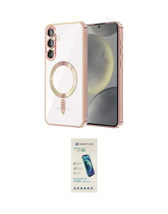 ieg™ Galaxy A37 5G Kılıf Nova Işık Özel Seri - Şeffaf Pasifik Cam Ekran Koruyucu
