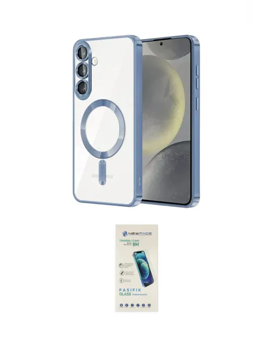 ieg™ Galaxy A37 5G Kılıf Nova Işık Özel Seri - Şeffaf Pasifik Cam Ekran Koruyucu
