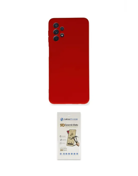 ieg™ Galaxy A52 Kılıf Ahenk Serisi - Siyah Mat Seramik Nano Ekran Koruyucu