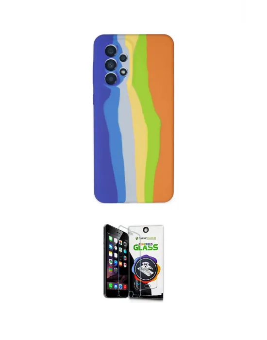 ieg™ Galaxy A53 5G Kılıf Yadigar Çizgi - Şeffaf Temperli Cam Ekran Koruyucu