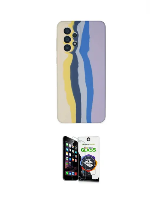 ieg™ Galaxy A53 5G Kılıf Yadigar Çizgi - Şeffaf Temperli Cam Ekran Koruyucu