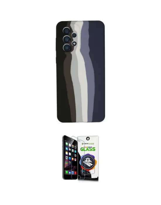 ieg™ Galaxy A53 5G Kılıf Yadigar Çizgi - Şeffaf Temperli Cam Ekran Koruyucu