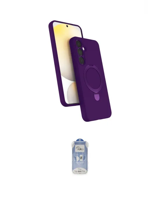 ieg™ Galaxy A55 5G Kılıf İz Işık Koleksiyonu - Siyah Joko Magic 5D Cam