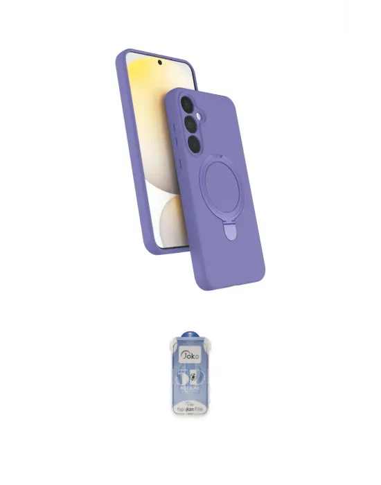 ieg™ Galaxy A55 5G Kılıf İz Işık Koleksiyonu - Siyah Joko Magic 5D Cam