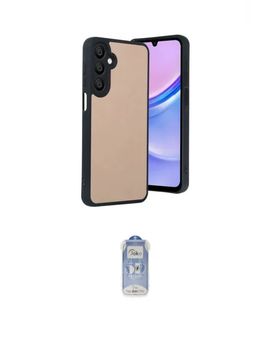 ieg™ Galaxy A55 5G Kılıf Kıvılcım Işık Serisi - Siyah Joko Magic 5D Cam