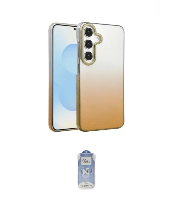 ieg™ Galaxy A55 5G Kılıf Kıvılcım Minimal Özel Seri - Siyah Joko Magic 5D Cam