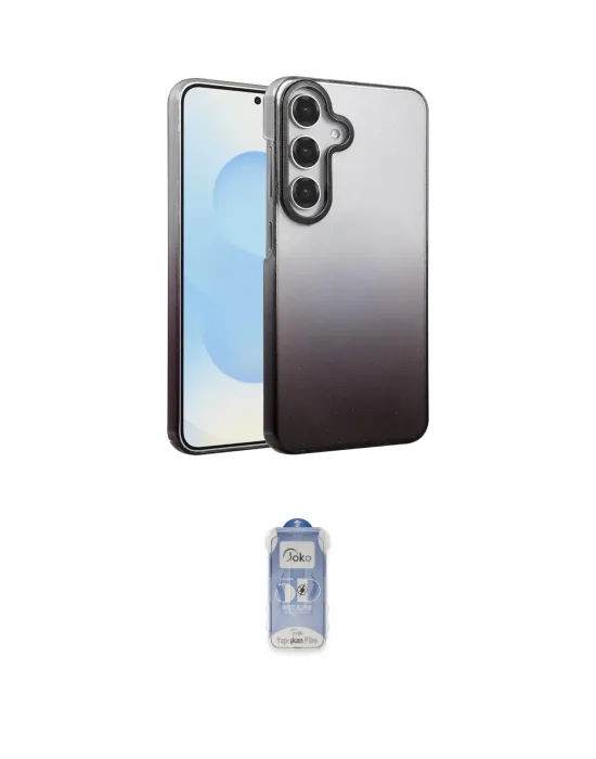 ieg™ Galaxy A55 5G Kılıf Kıvılcım Minimal Özel Seri - Siyah Joko Magic 5D Cam