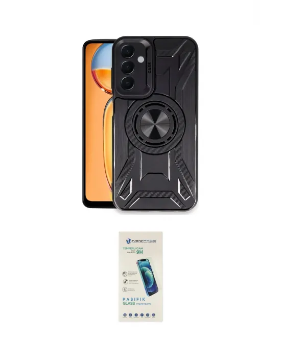 ieg™ Galaxy A55 5G Kılıf Nova Yansıma Prime - Şeffaf Pasifik Cam Ekran Koruyucu