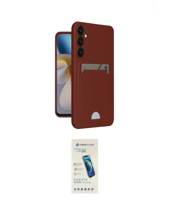 ieg™ Galaxy A55 5G Kılıf Vadi Çizgi Prime - Şeffaf Pasifik Cam Ekran Koruyucu