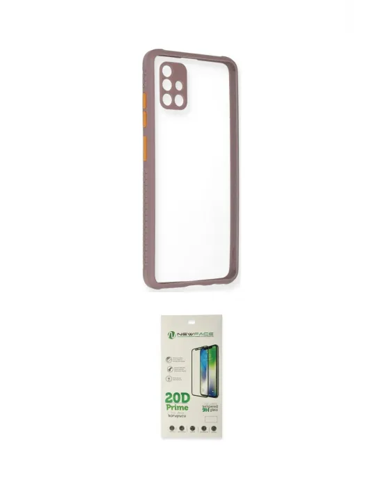 ieg™ Galaxy A71 Kılıf Nova Asil Özel Seri - Siyah 20D Premium Cam Ekran Koruyucu