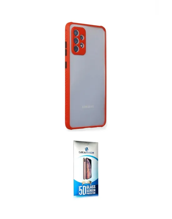 ieg™ Galaxy A72 Kılıf Nova Asil Özel Seri - Siyah 5D Eko Cam Ekran Koruyucu