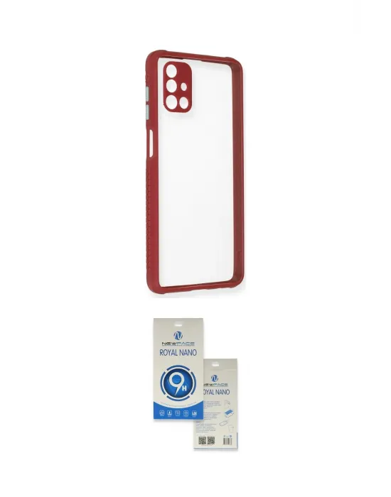 ieg™ Galaxy M51 Kılıf Nova Asil Özel Seri - Şeffaf Royal Nano Ekran Koruyucu