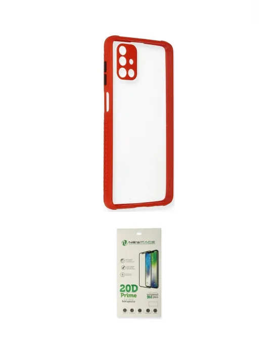 ieg™ Galaxy M51 Kılıf Nova Asil Özel Seri - Siyah 20D Premium Cam Ekran Koruyucu