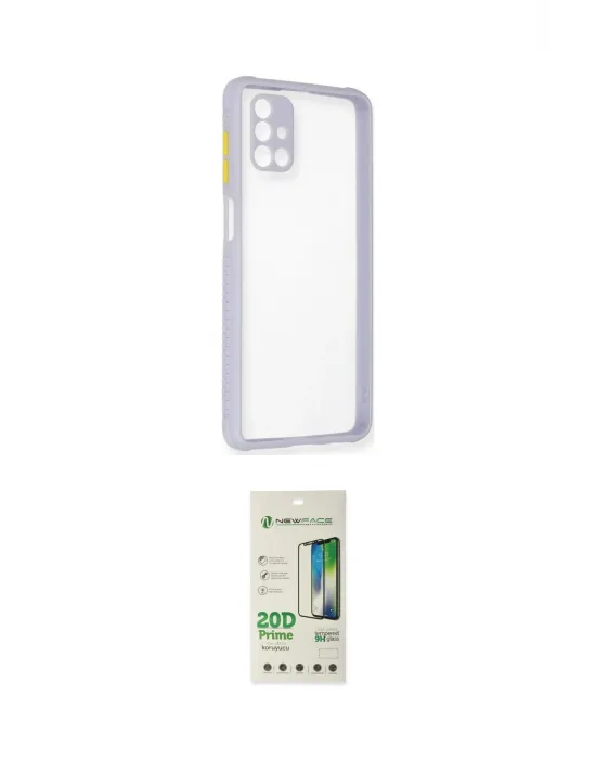 ieg™ Galaxy M51 Kılıf Nova Asil Özel Seri - Siyah 20D Premium Cam Ekran Koruyucu