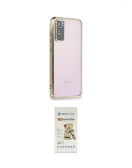 ieg™ Galaxy S20 FE Kılıf Vadi Minimal - Siyah Mat Seramik Nano Ekran Koruyucu